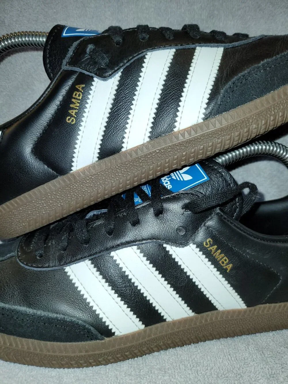 Adidas Samba OG Originals Black White Brown Gum IE3676 Sneakers Big Kids Size 7